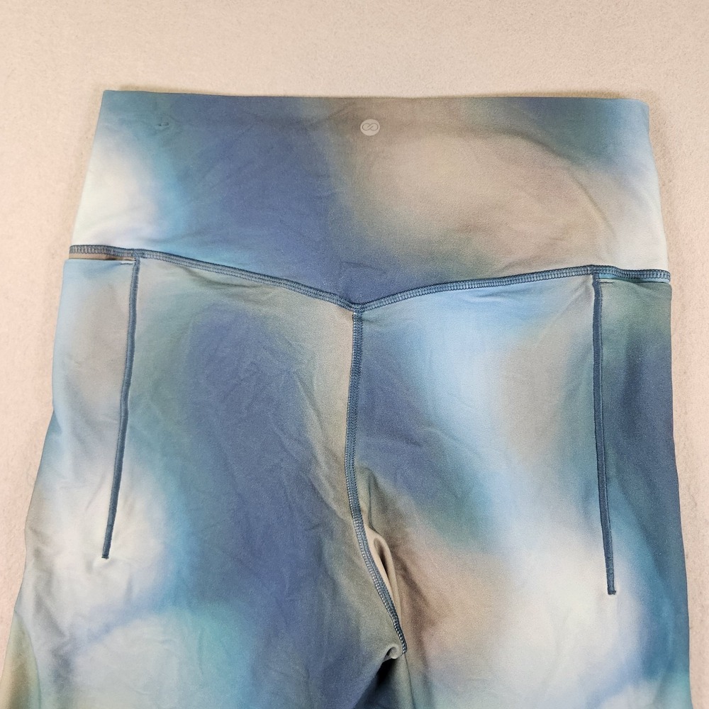 CALIA Inspire Collection Leggings Womens Large High Rise 7/8 Tye Dye Blue New - Picture 9 of 9